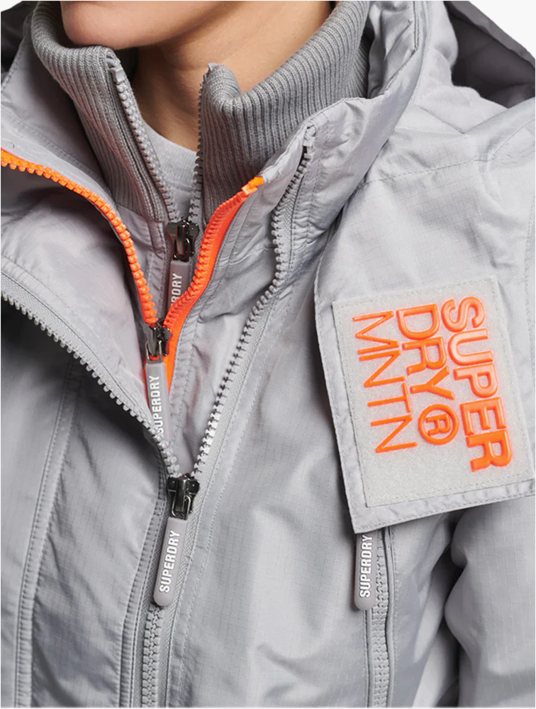 MyRunway | Shop Superdry Dove Grey Mountain Windcheater Jacket for